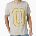 Distressed Sports Number 0 T-Shirt - Trendy Graphic Unisex - T-Shirt, Sweatshirt, Hoodie
