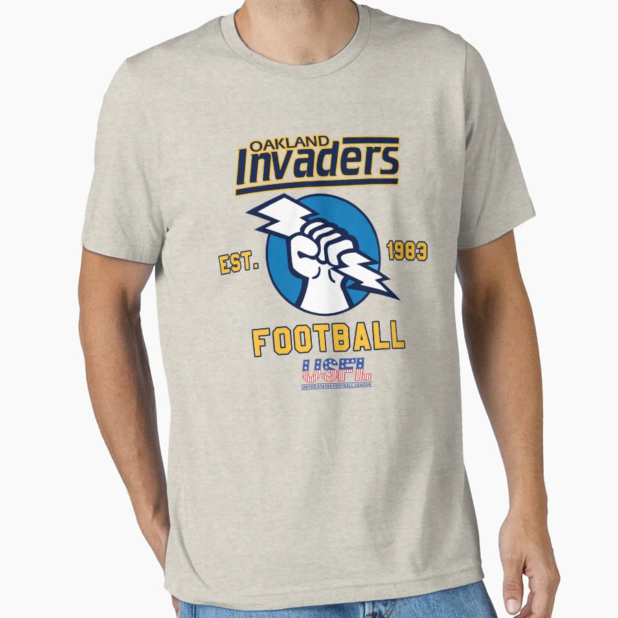 Oakland Invaders Football T-Shirt - Novelty Apparel for Adults - T-Shirt, Sweatshirt, Hoodie