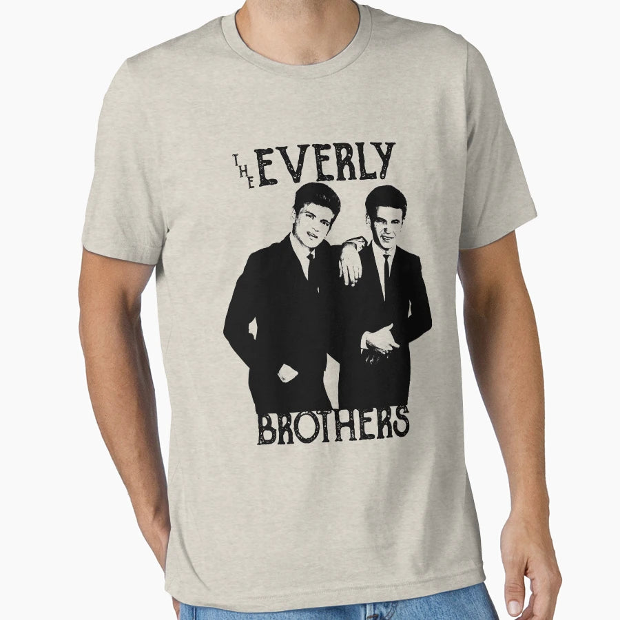 Everly Brothers Black Stencil T-Shirt - Novelty Apparel Men Women - T-Shirt, Sweatshirt, Hoodie