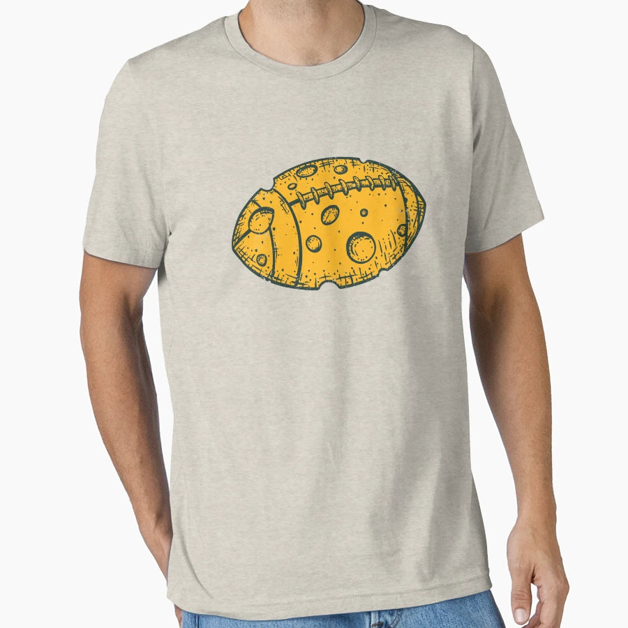 Green Bay Cheese Football Fan T-Shirt - Aesthetic Graphic for Adults - T-Shirt, Sweatshirt, Hoodie