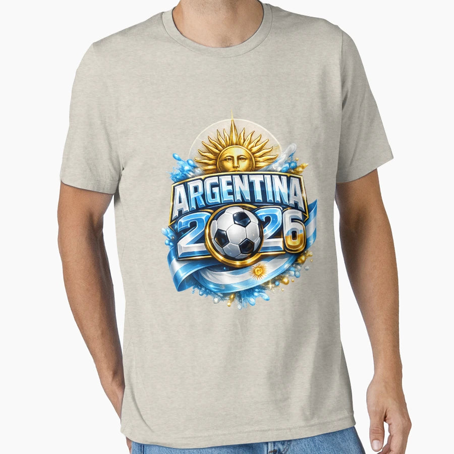 Argentina 2026 World Cup Soccer Fifa T-Shirt - Trendy Graphic for Adults - T-Shirt, Sweatshirt, Hoodie