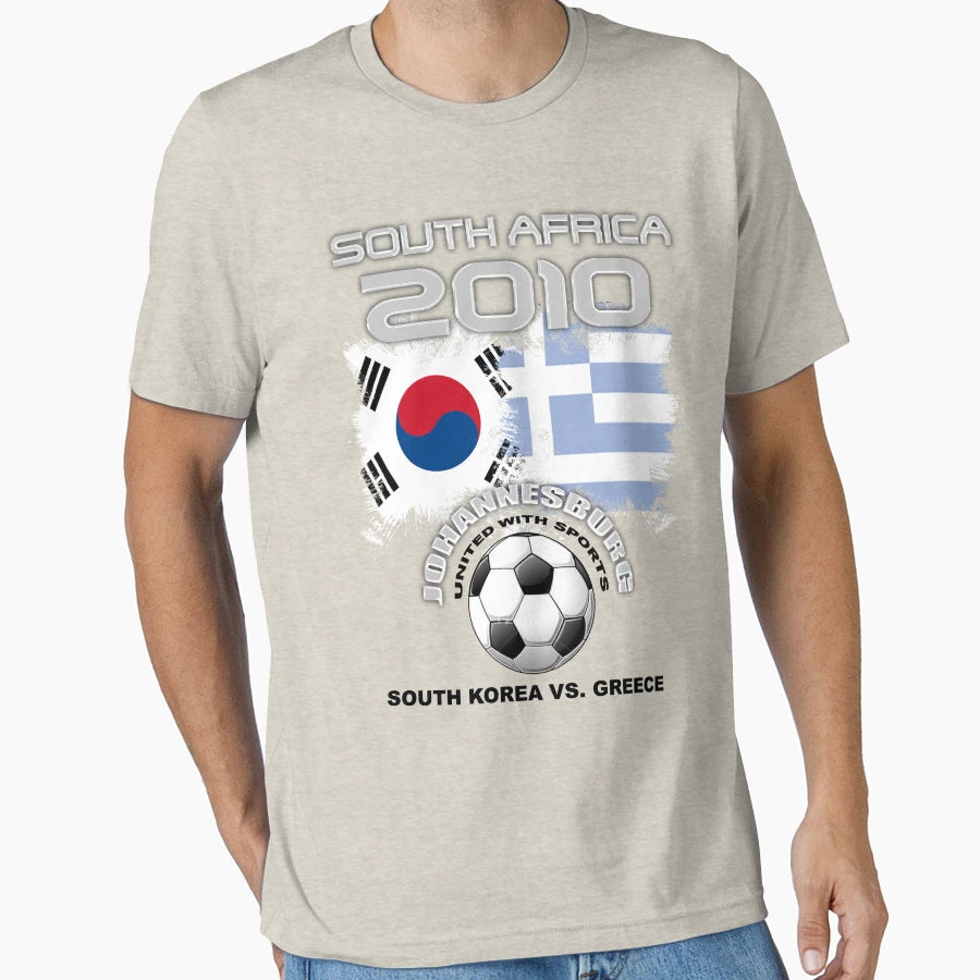 South Korea Vs Greece T-Shirt - Custom Art Print Men Women - T-Shirt, Sweatshirt, Hoodie