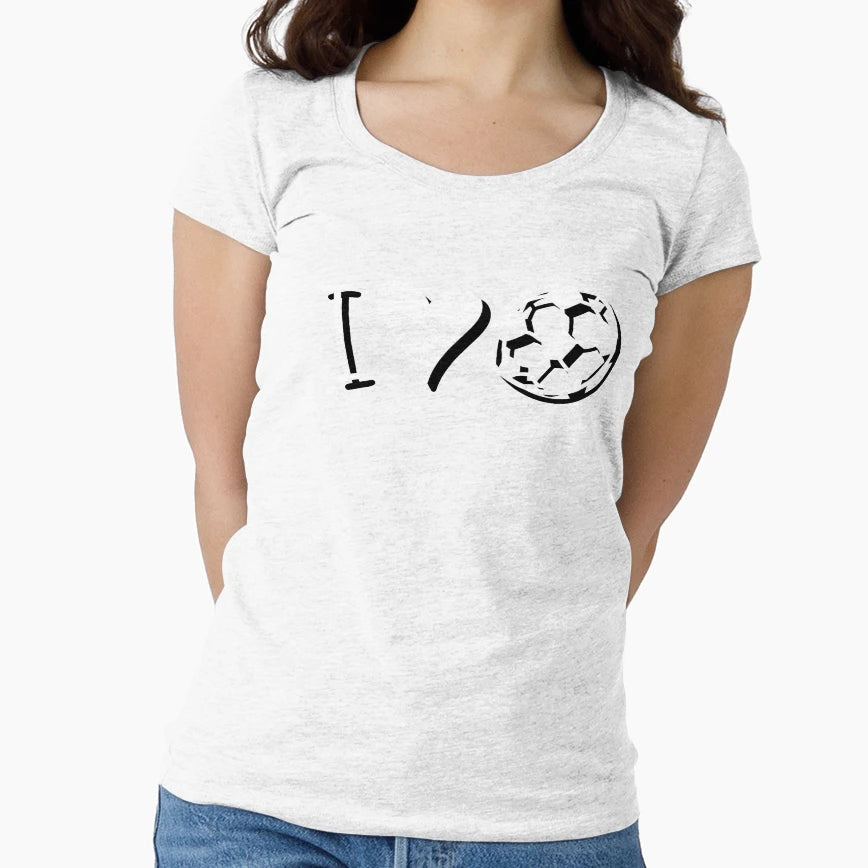 I Love Heart Football T-Shirt - Trendy Graphic for Adults - T-Shirt, Sweatshirt, Hoodie