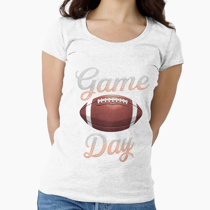 Game Day Football Bling Bling Football T-Shirt - Novelty Apparel Unisex - T-Shirt, Sweatshirt, Hoodie