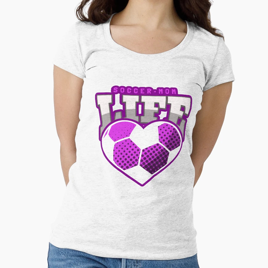 Soccer Mom Life Heart Mothers Day T-Shirt - Fun Novelty Design Unisex - T-Shirt, Sweatshirt, Hoodie