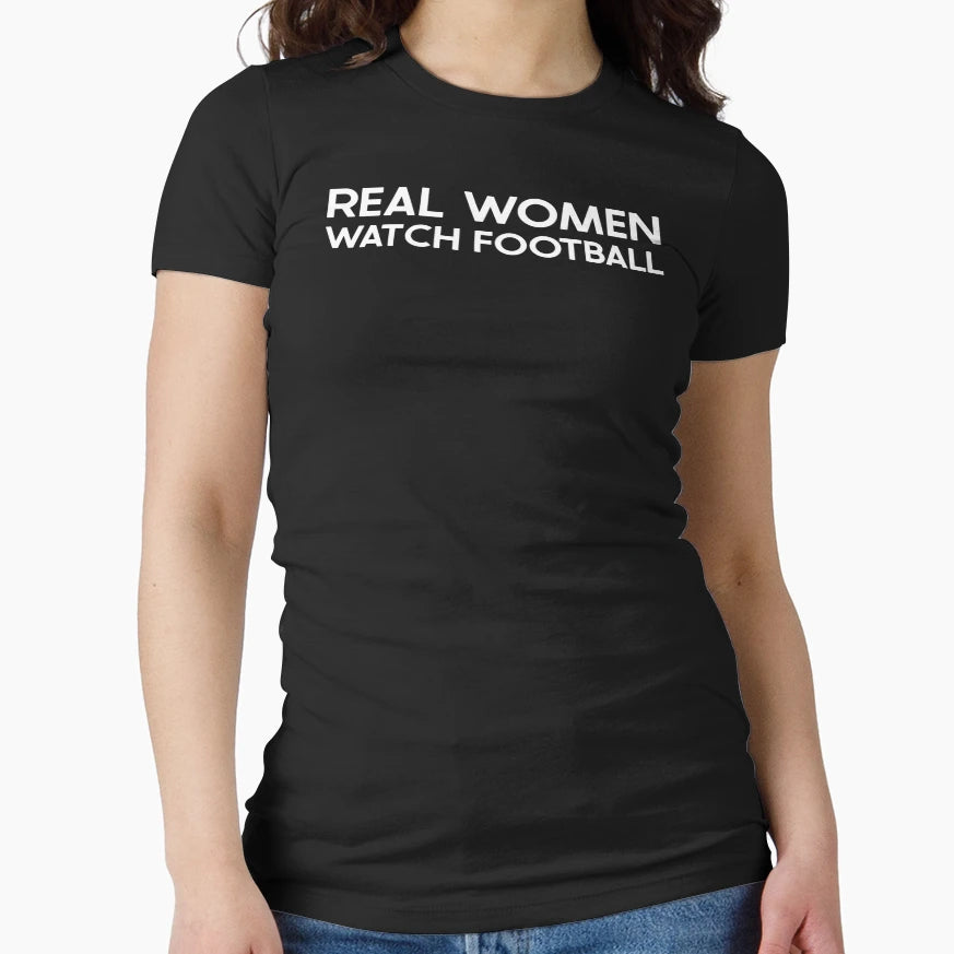 Real Watch Football T-Shirt - Aesthetic Graphic for Adults - T-Shirt, Sweatshirt, Hoodie