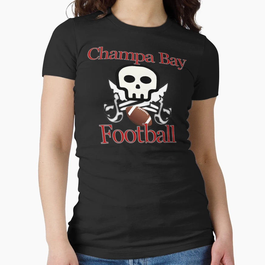 Champa Bay Football T-Shirt - Custom Art Print Men Women - T-Shirt, Sweatshirt, Hoodie