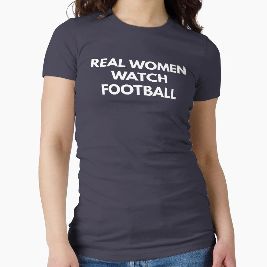 Real Watch Football T-Shirt - Minimalist Print Men Women - T-Shirt, Sweatshirt, Hoodie