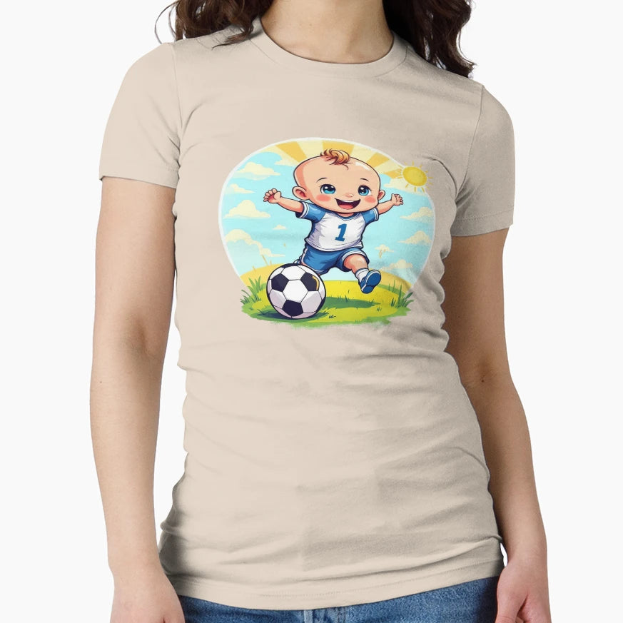 Number 1 Soccer Little Football Player T-Shirt - Trendy Graphic for Adults - T-Shirt, Sweatshirt, Hoodie