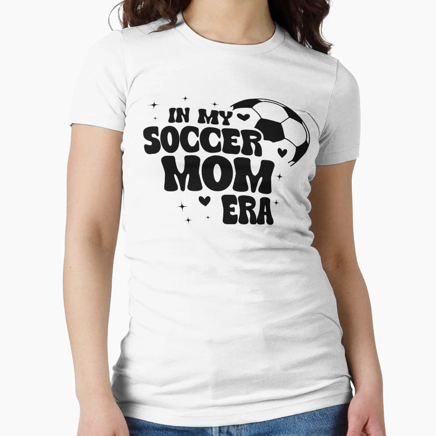 My Soccer Mom Era Groovy Soccer T-Shirt - Fun Novelty Design Men Women - T-Shirt, Sweatshirt, Hoodie