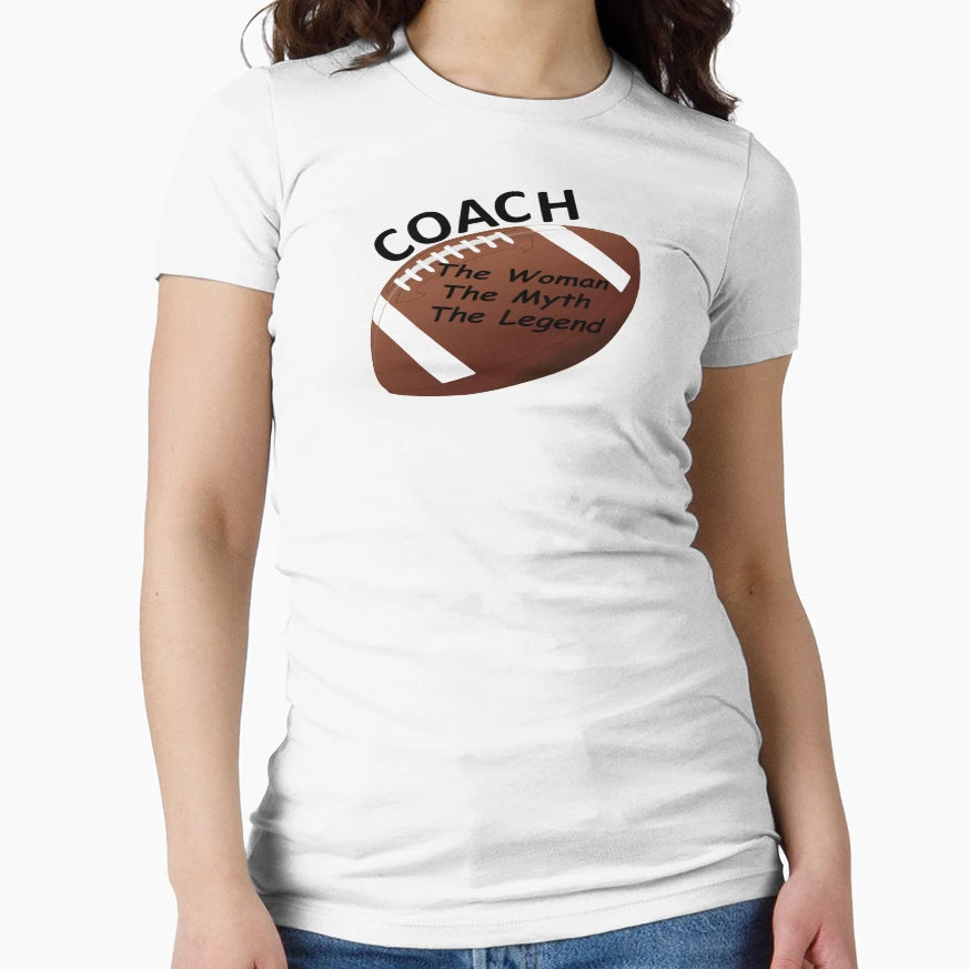 Football Coach Myth Legend T-Shirt - Casual Everyday Wear Unisex - T-Shirt, Sweatshirt, Hoodie