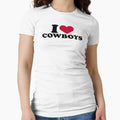 I Love Cowboys T-Shirt - Custom Art Print Unisex - T-Shirt, Sweatshirt, Hoodie