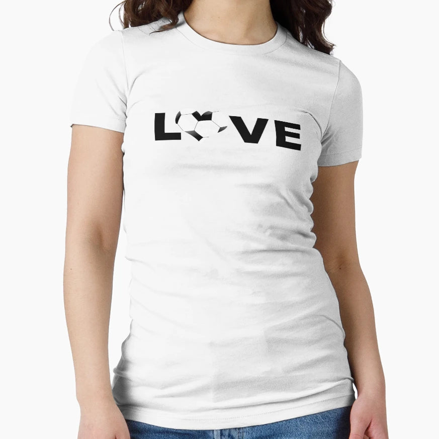 Football Love Heart T-Shirt - Streetwear Style Unisex - T-Shirt, Sweatshirt, Hoodie