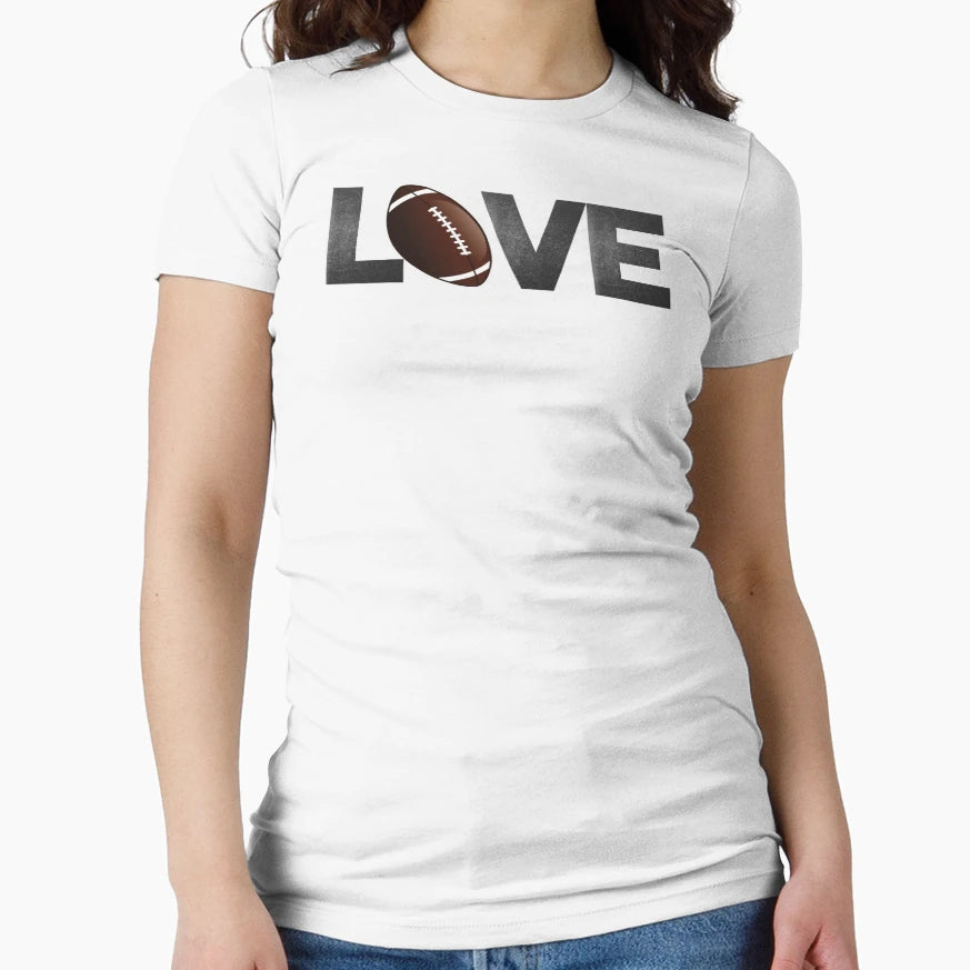 Football Love T-Shirt - Custom Art Print Unisex - T-Shirt, Sweatshirt, Hoodie