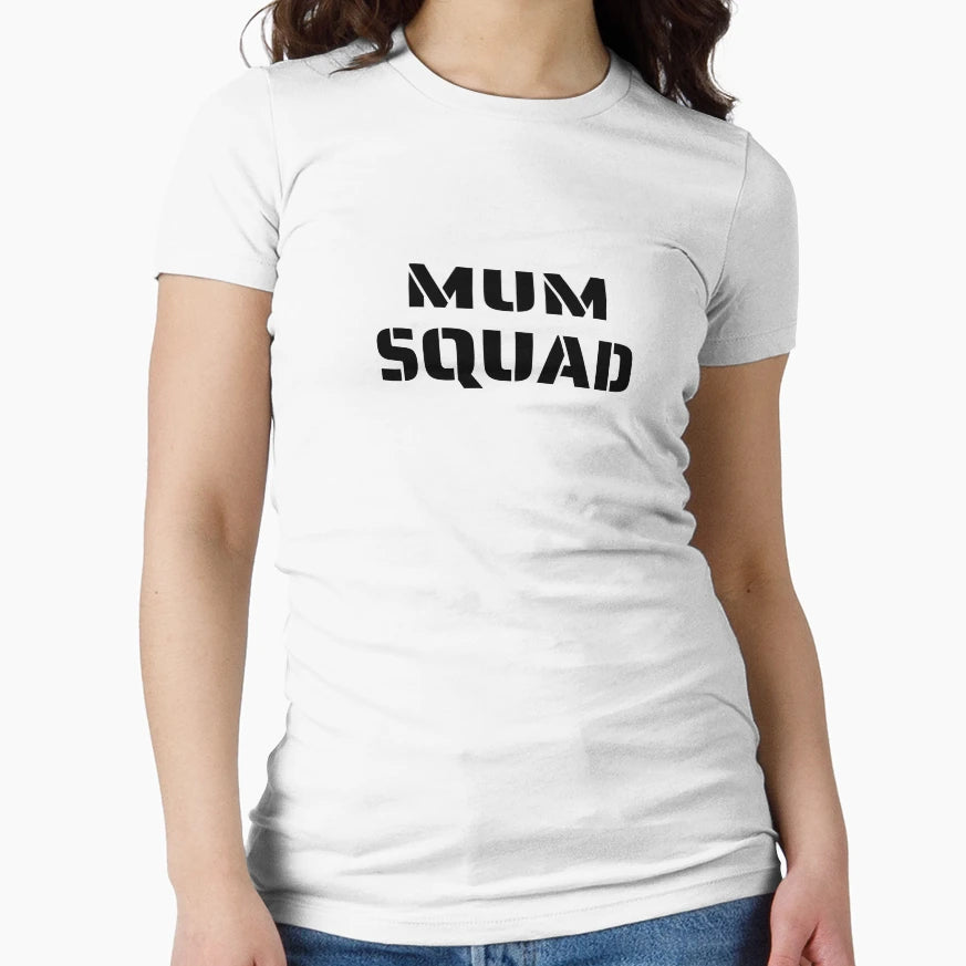 Mum Squad Mothers Family Team Group T-Shirt - Fun Novelty Design Men Women - T-Shirt, Sweatshirt, Hoodie