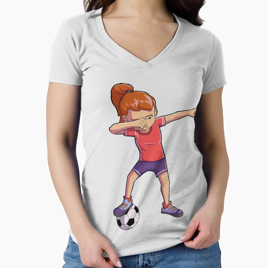 Dabbing Soccer Dab Dance Funny Football T-Shirt - Unique Graphic Unisex - T-Shirt, Sweatshirt, Hoodie