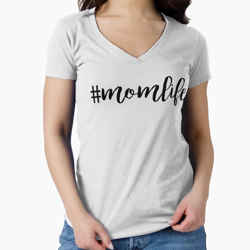 Funny Momlife T-Shirt - Minimalist Print Men Women - T-Shirt, Sweatshirt, Hoodie