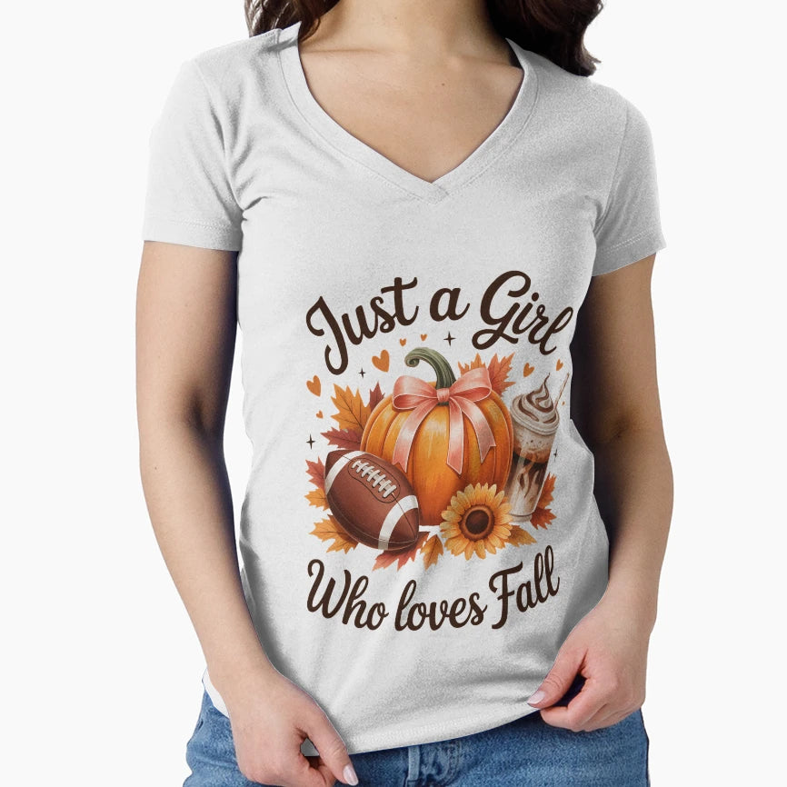 Just Who Loves Fall Fall Fall Football Mom T-Shirt - Trendy Graphic Unisex - T-Shirt, Sweatshirt, Hoodie