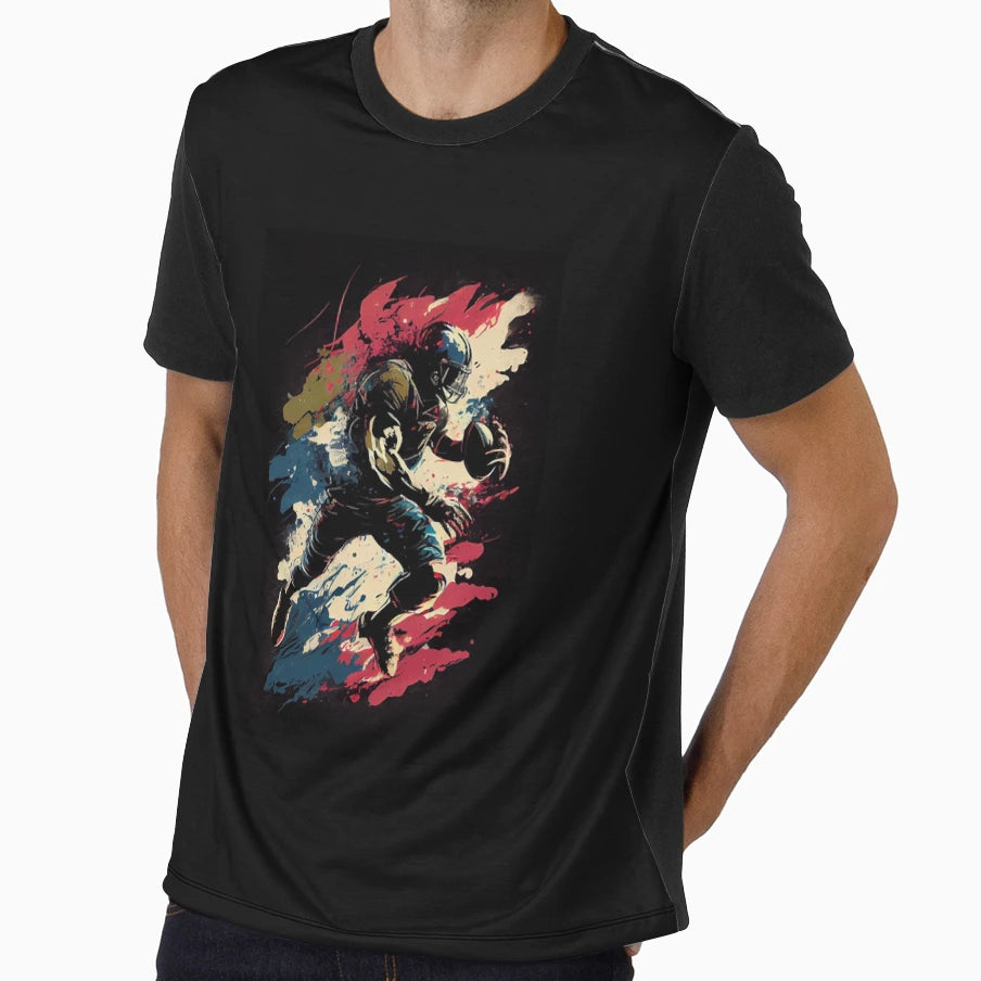 Abstract Football T-Shirt - Custom Art Print Unisex - T-Shirt, Sweatshirt, Hoodie