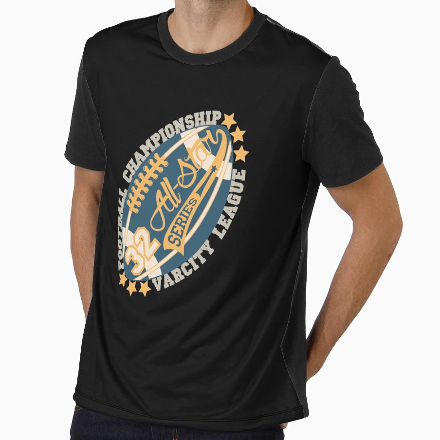 Football Championship Varsity League T-Shirt - Minimalist Print Men Women - T-Shirt, Sweatshirt, Hoodie