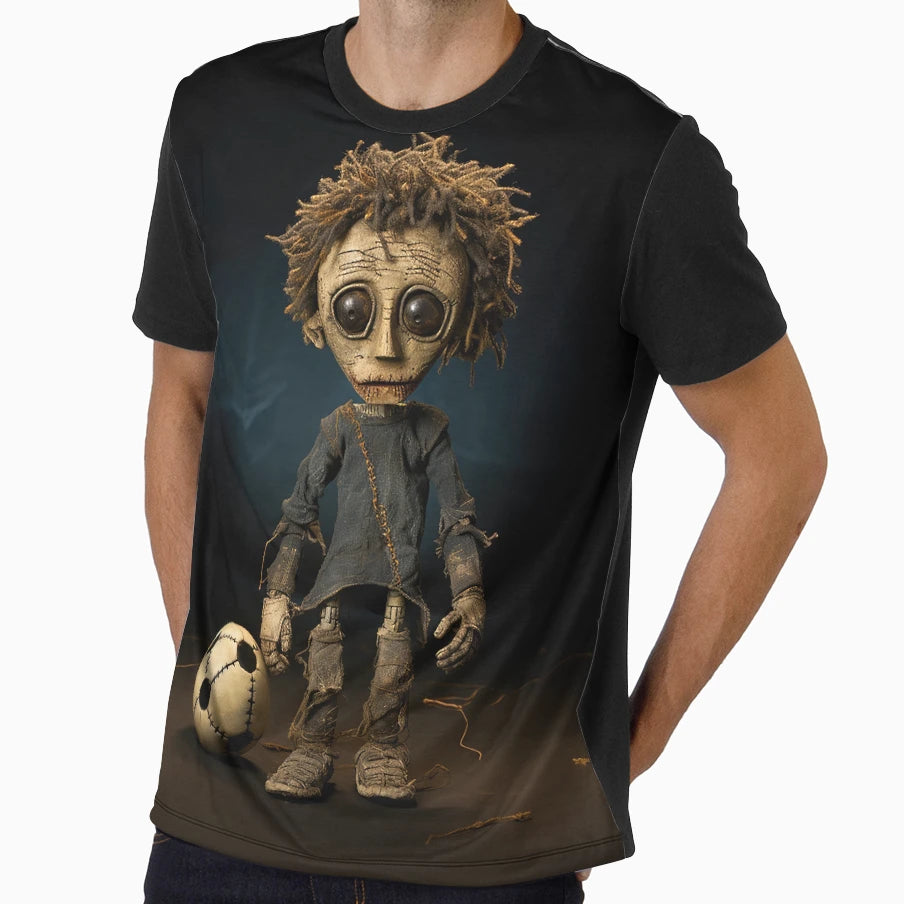 Soccer Ball And Player T-Shirt - Custom Art Print Men Women - T-Shirt, Sweatshirt, Hoodie