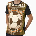 Fire Football Soccer Sport Ball T-Shirt - Novelty Apparel Unisex - T-Shirt, Sweatshirt, Hoodie