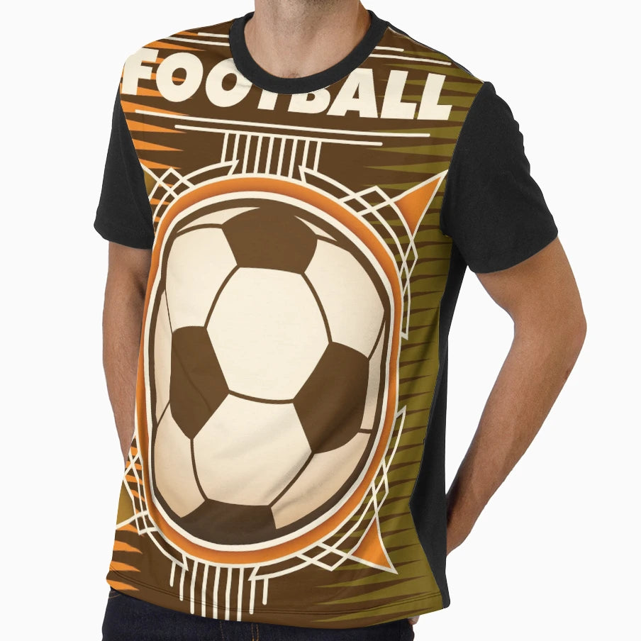 Fire Football Soccer Sport Ball T-Shirt - Novelty Apparel Unisex - T-Shirt, Sweatshirt, Hoodie