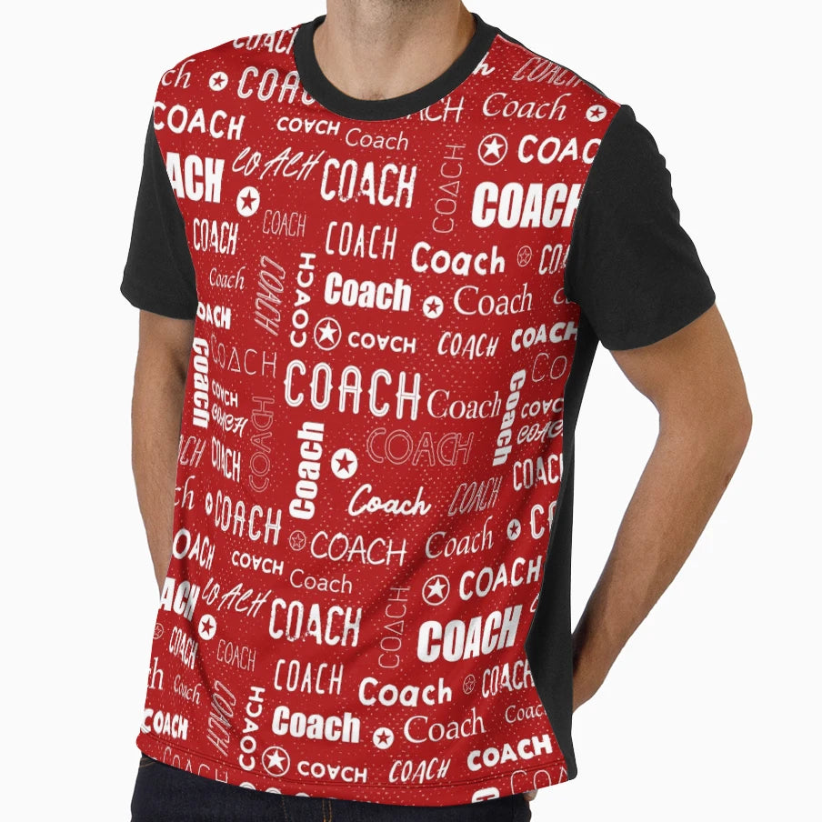 Coach Red T-Shirt - Graphic Print for Adults - T-Shirt, Sweatshirt, Hoodie