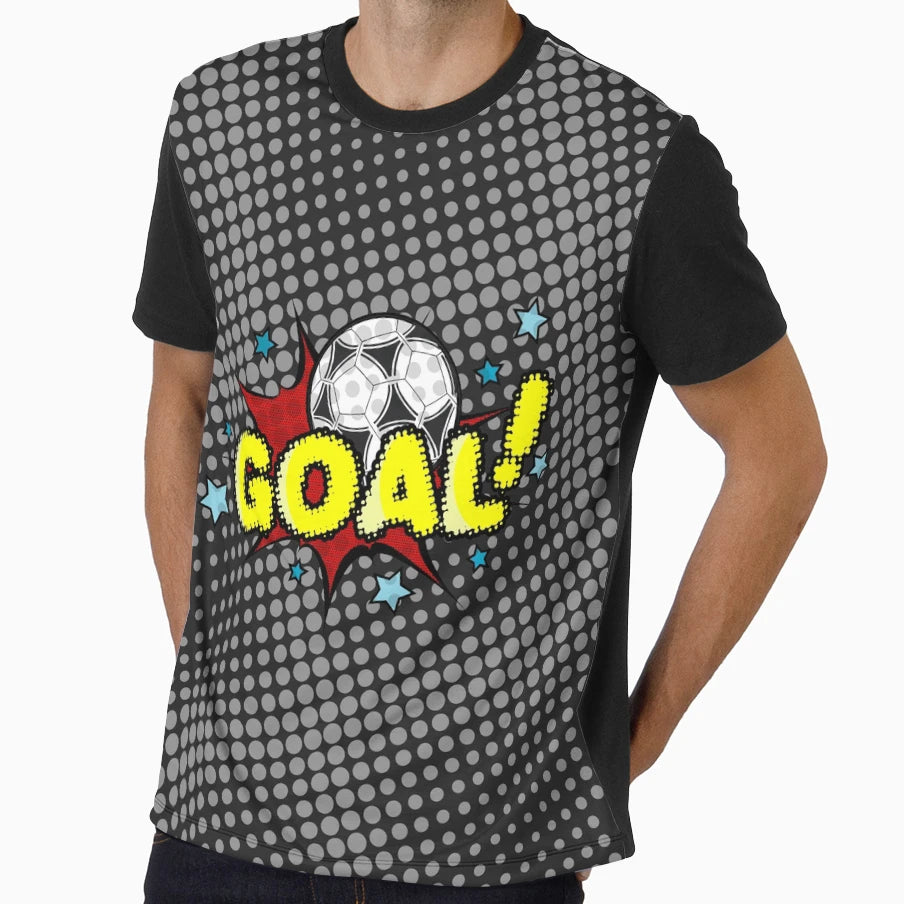 Soccer Goal T-Shirt - Minimalist Print Men Women - T-Shirt, Sweatshirt, Hoodie