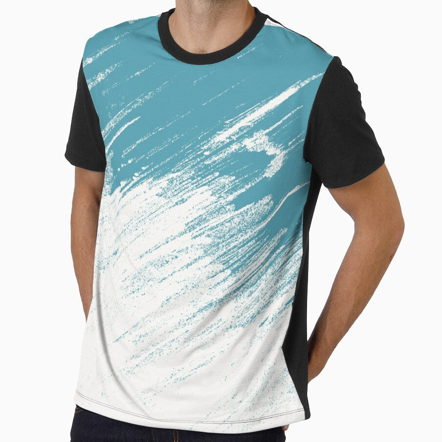 Blu and White Watercolor by RIBI-Shop - Adult & Kids T-Shirts, Sweatshirts & Hoodies apparel design preview 1