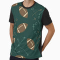 Football Elements T-Shirt - Trendy Graphic for Adults - T-Shirt, Sweatshirt, Hoodie