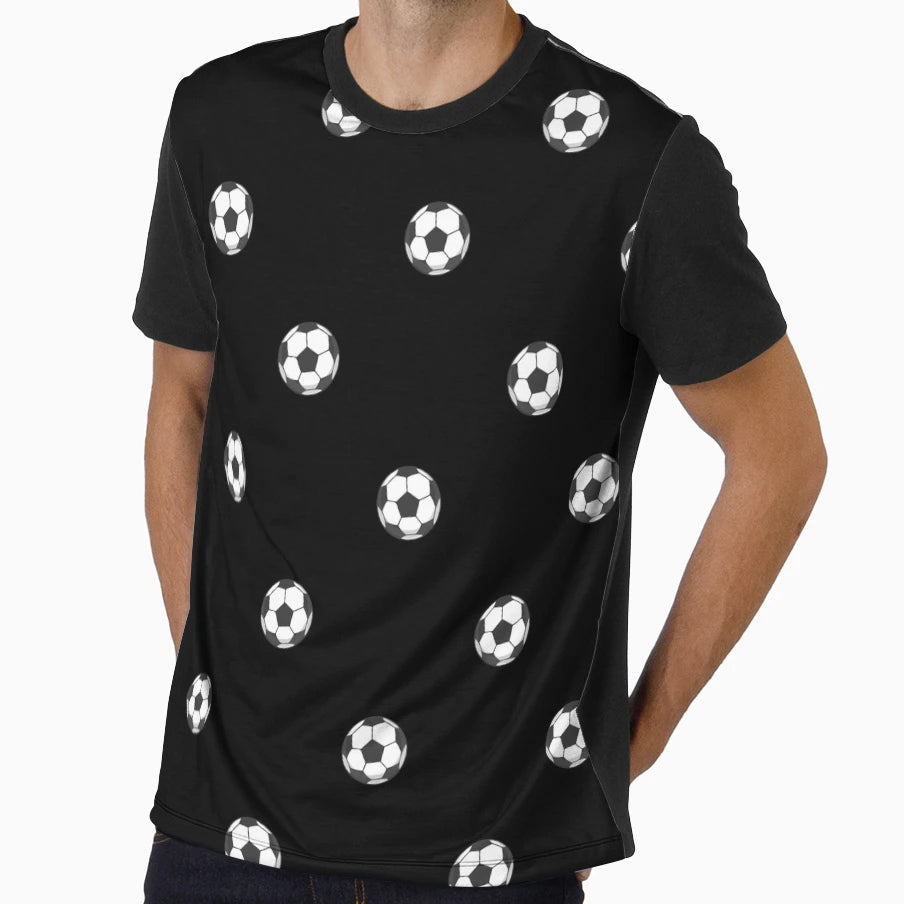 Football Pattern Illustration T-Shirt - Fun Novelty Design Unisex - T-Shirt, Sweatshirt, Hoodie