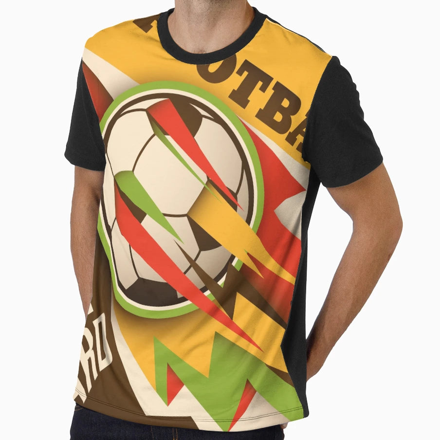 Fire Football Soccer Sport Ball T-Shirt - Casual Everyday Wear Men Women - T-Shirt, Sweatshirt, Hoodie