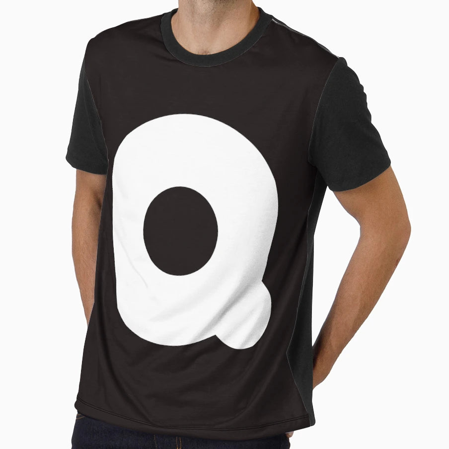 Alphagraphic Q T-Shirt - Fun Novelty Design Unisex - T-Shirt, Sweatshirt, Hoodie