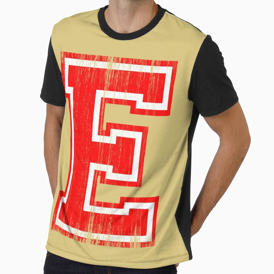 Big Red Letter E T-Shirt - Unique Graphic Men Women - T-Shirt, Sweatshirt, Hoodie