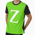 Letter Z Green T-Shirt - Fun Novelty Design for Adults - T-Shirt, Sweatshirt, Hoodie