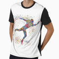 American Football Player Watercolor T-Shirt - Aesthetic Graphic Unisex - T-Shirt, Sweatshirt, Hoodie