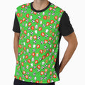 Cartoon Footballs Red Shirts Fans T-Shirt - Minimalist Print Men Women - T-Shirt, Sweatshirt, Hoodie