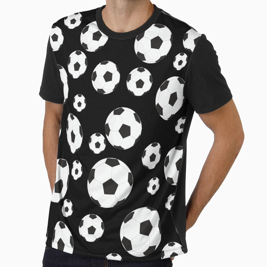 Football Football Background T-Shirt - Aesthetic Graphic for Adults - T-Shirt, Sweatshirt, Hoodie