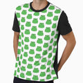 Lil Frog Repeating White Background by - Adult & Kids T-Shirts, Sweatshirts & Hoodies apparel design preview 1