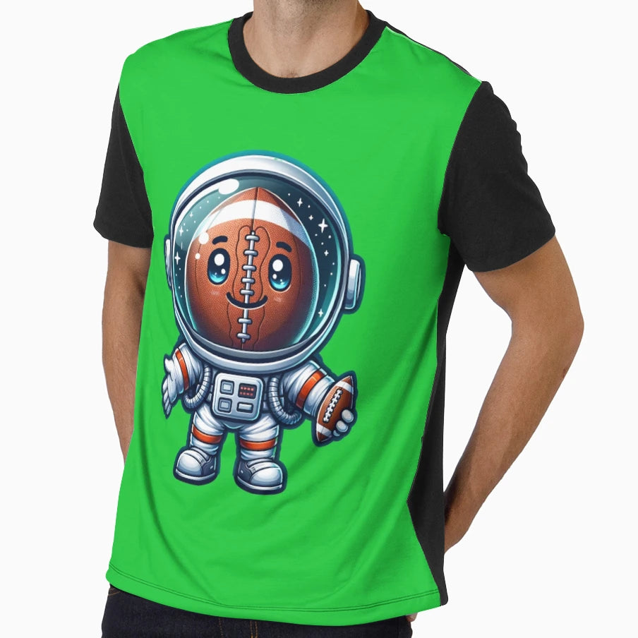 Astronaut Series American Football T-Shirt - Minimalist Print Unisex - T-Shirt, Sweatshirt, Hoodie