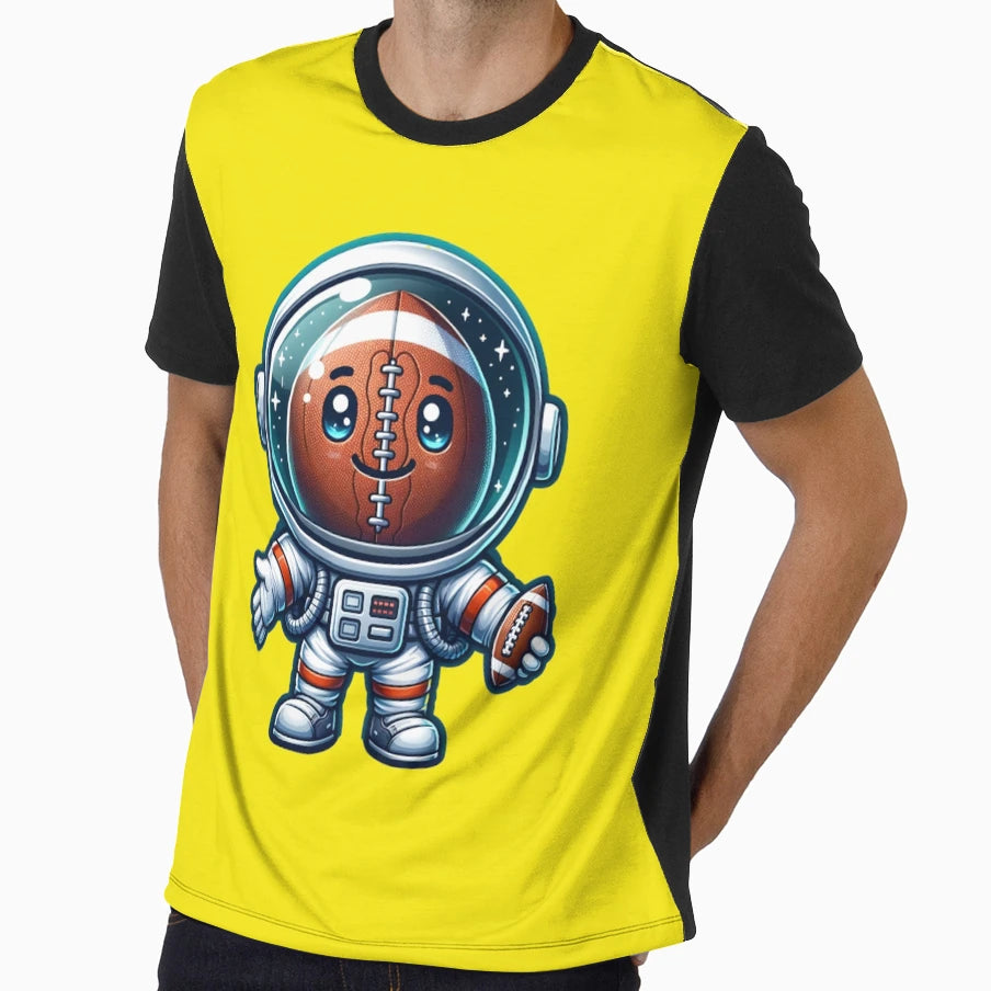 Astronaut Series American Football T-Shirt - Streetwear Style Unisex - T-Shirt, Sweatshirt, Hoodie