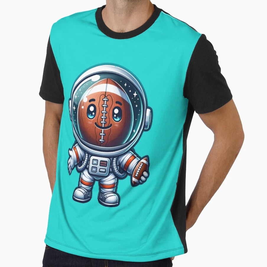 Astronaut Series American Football T-Shirt - Unique Graphic Men Women - T-Shirt, Sweatshirt, Hoodie