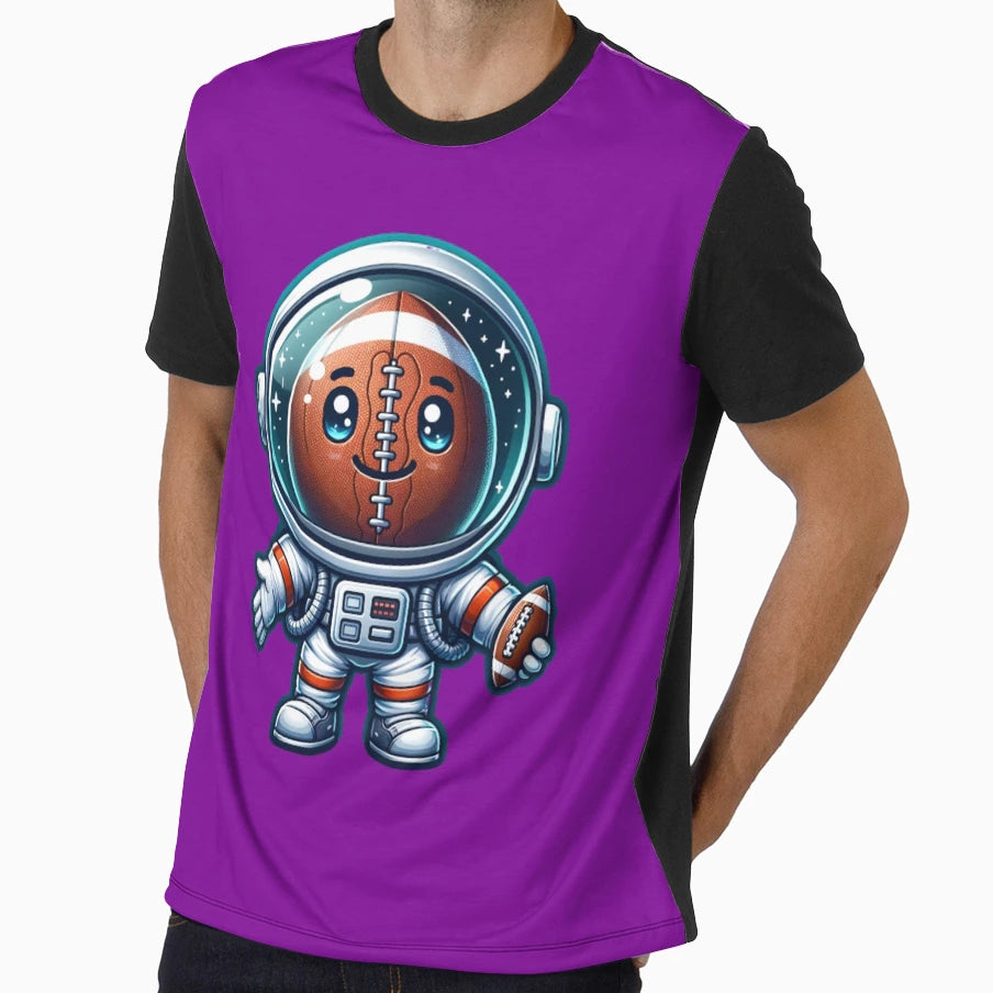 Astronaut Series American Football T-Shirt - Novelty Apparel for Adults - T-Shirt, Sweatshirt, Hoodie
