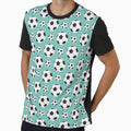 Football Pattern T-Shirt - Graphic Print for Adults - T-Shirt, Sweatshirt, Hoodie