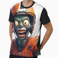 Zombie Football Player Halloween T-Shirt - Fun Novelty Design Men Women - T-Shirt, Sweatshirt, Hoodie