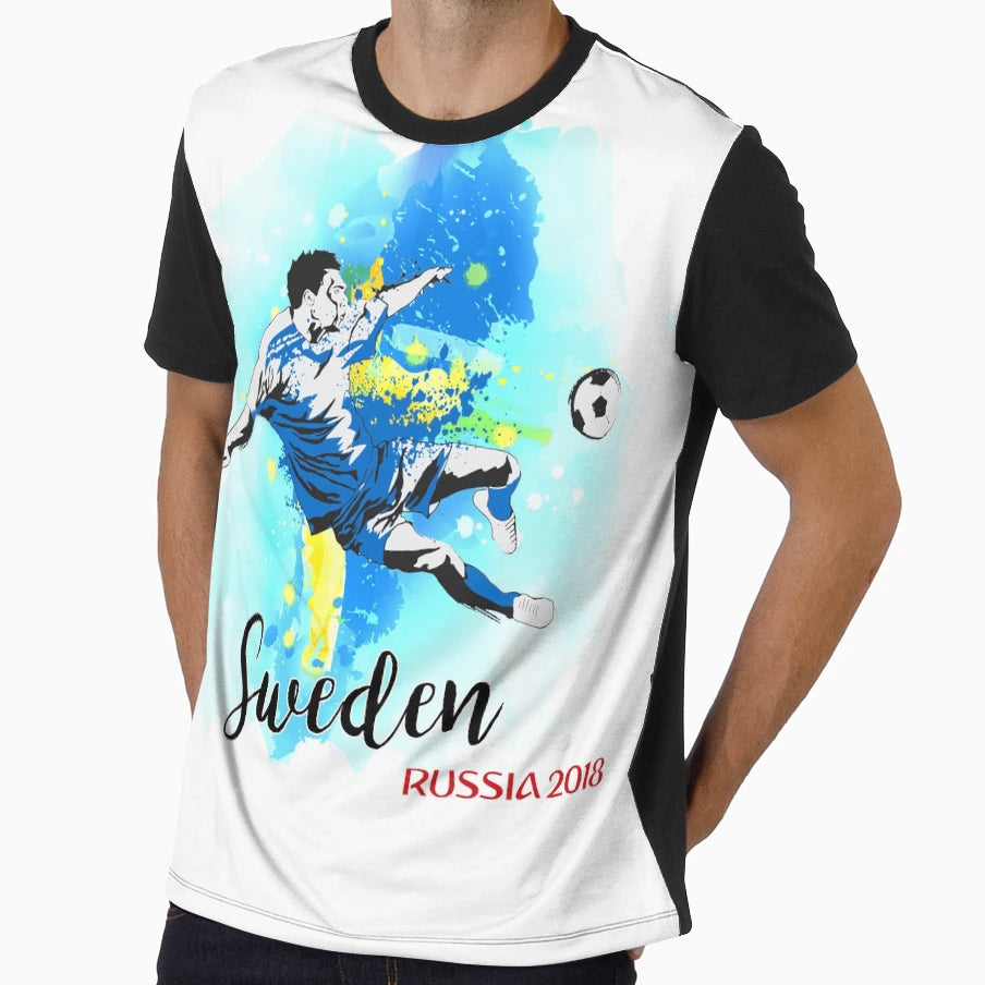 Sweden World Cup 2018 T-Shirt - Minimalist Print for Adults - T-Shirt, Sweatshirt, Hoodie