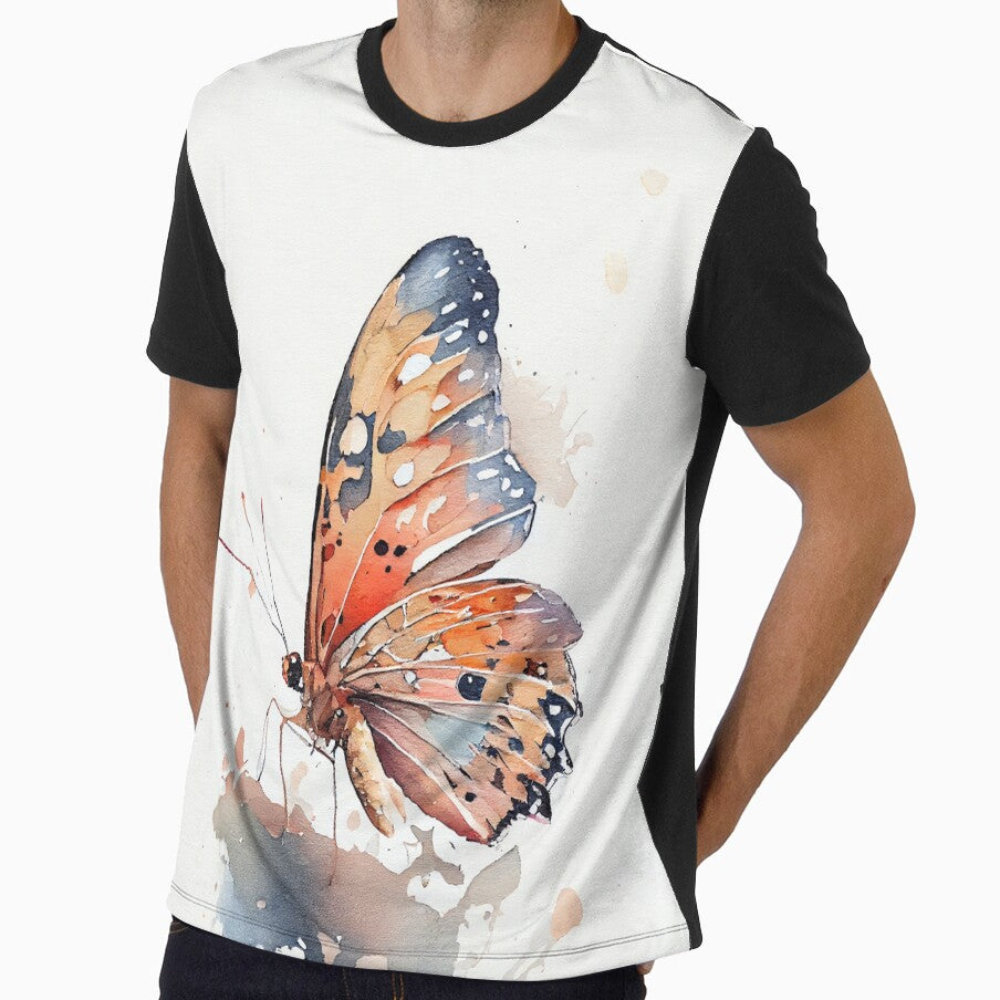 Boho Butterfly Art by Peek-Designs - Adult & Kids T-Shirts, Sweatshirts & Hoodies apparel design preview 1