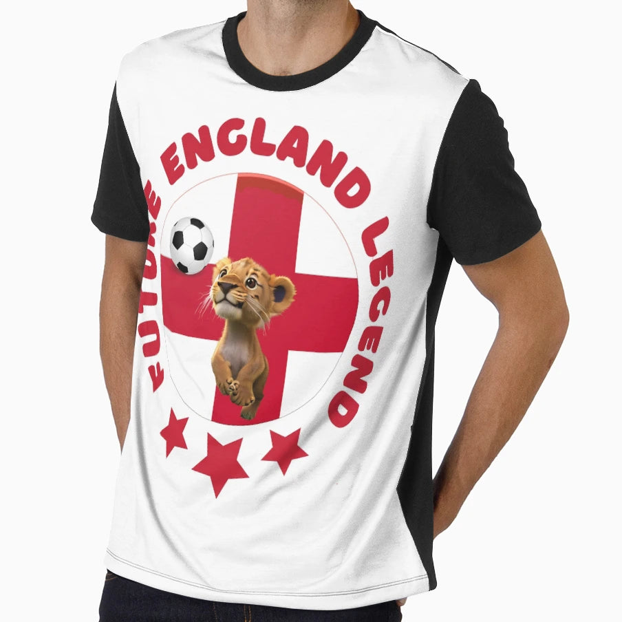 Future England Football Legend Lion Cub T-Shirt - Graphic Print for Adults - T-Shirt, Sweatshirt, Hoodie