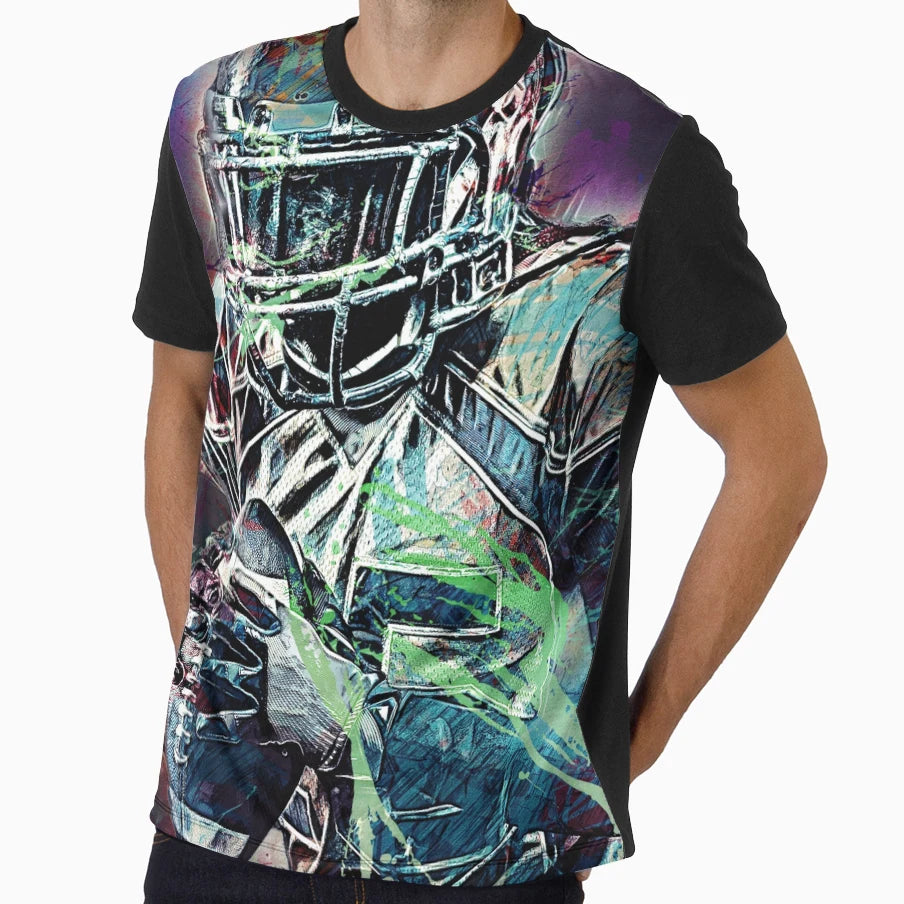 Football Player T-Shirt - Minimalist Print Men Women - T-Shirt, Sweatshirt, Hoodie